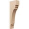 Ekena Millwork 6"W x 12"D x 36"H Thin Pescadero Rough Cedar Woodgrain TimberThane Corbel, Primed Tan CORUR06X12X36PECRCPR - alternate 1